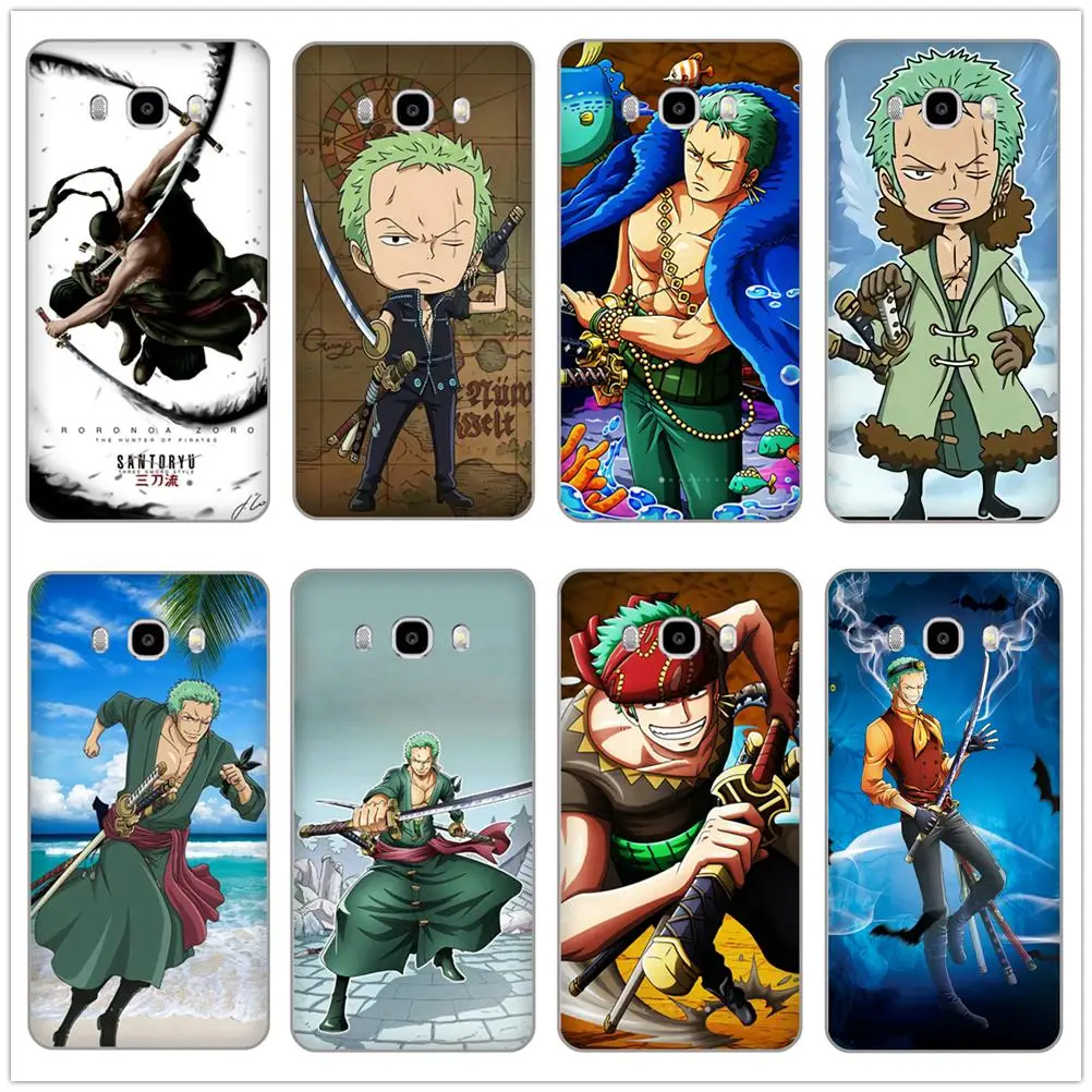 Горячая кровь мультфильм One Piece Зоро Мягкие TPU чехол для телефона Samsung Galaxy A3 A5 A7 ON5 ON7