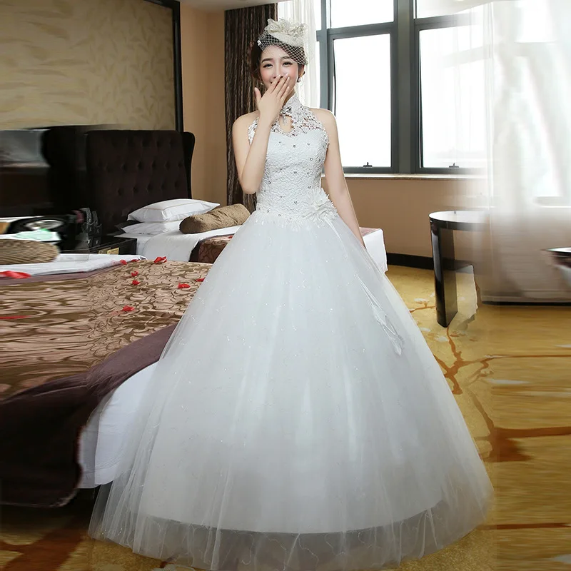 inofinn Gorgeous Ball Gown Wedding Dress With Lace Vestido De Novia Princesa Vintage Dresses Real Image Bridal 2019 | Свадьбы и