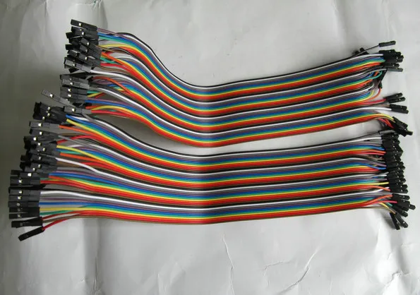 Кабель Dupont для макетной платы Arduino 30 см 2 54 мм 40 pin 1 27 p 3 шт. = 120 шт.|dupont 1p|cable 4 pinwire |