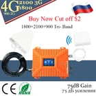 Новинка! Трехдиапазонный усилитель сигнала сотовой связи 900 DCS LTE 1800 WCDMA 2100 2g 3G 4G