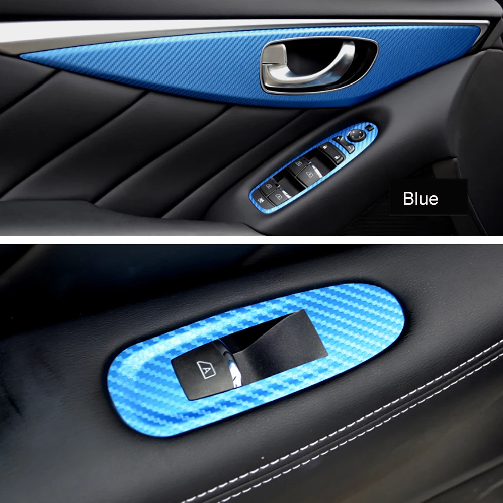 Панель переключателя автомобильного стекла отделка дверной ручки пленка из
