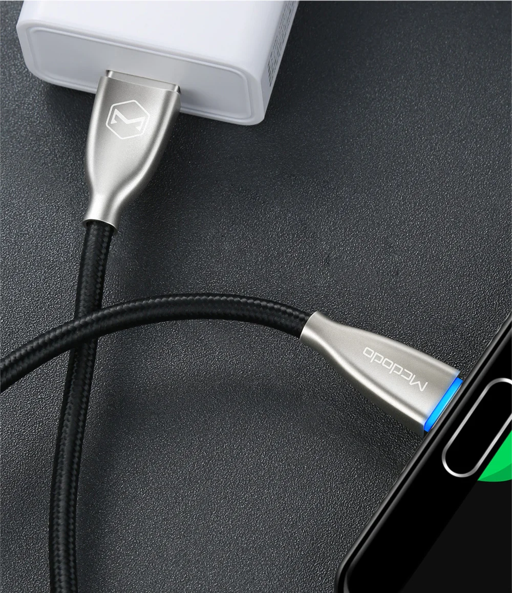 Mcdodo usb type C кабель 5A супер быстрая зарядка USB C кабель для передачи данных телефон шнур для huawei mate 30 P30 Pro светодиодный зарядный кабель