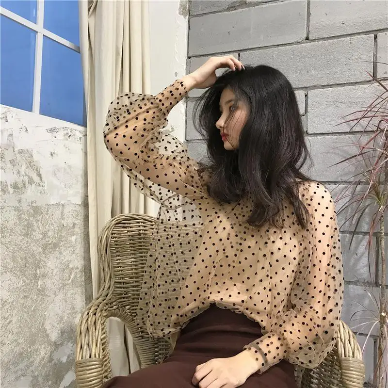 DSstylesSummer женские кружевные блузки рубашки топы сексуальные сетчатые прозрачные с