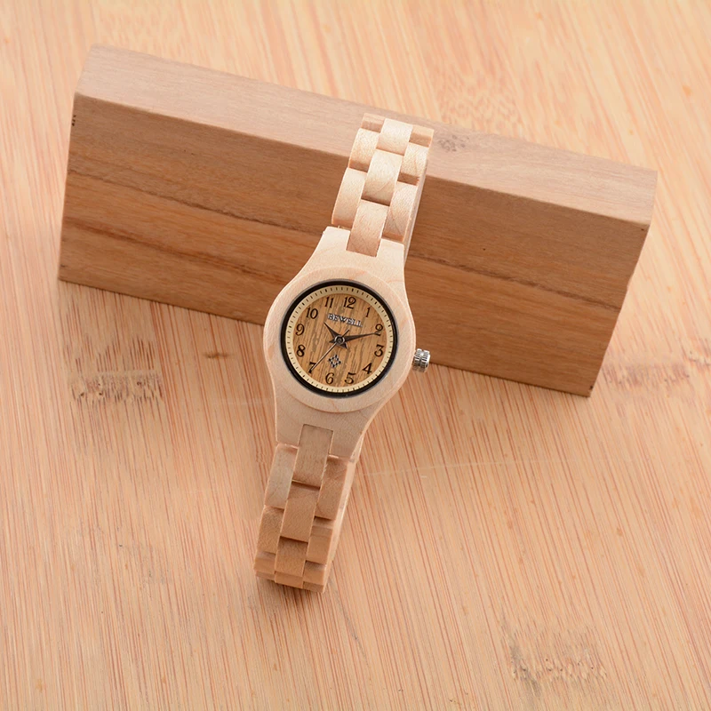 

BEWELL Slim Women Bracelet Watch Wood Watch Woman Watches 2019 Brand Luxury Quartz Ladies Watch Digital Relogio Feminino 123A