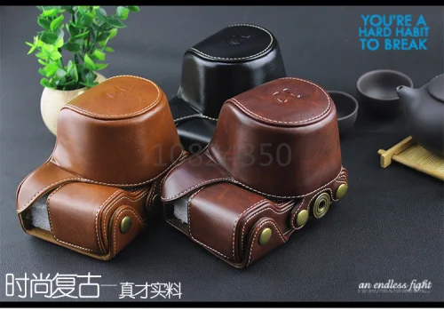 Новый защитный кожаный чехол для камеры и наплечный ремешок на шею Sony Alpha a6000 a 6300 16