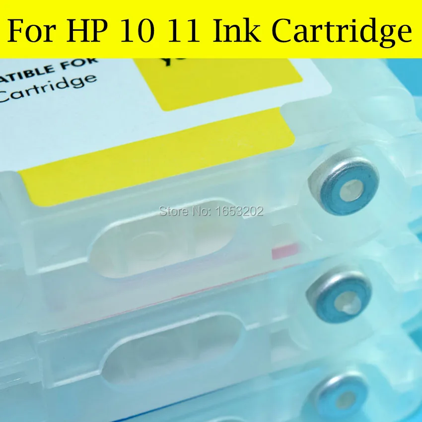 4 шт./лот пустой чернильный картридж для HP 10 11 с чипом ARC Bussiness струйный принтер 1000