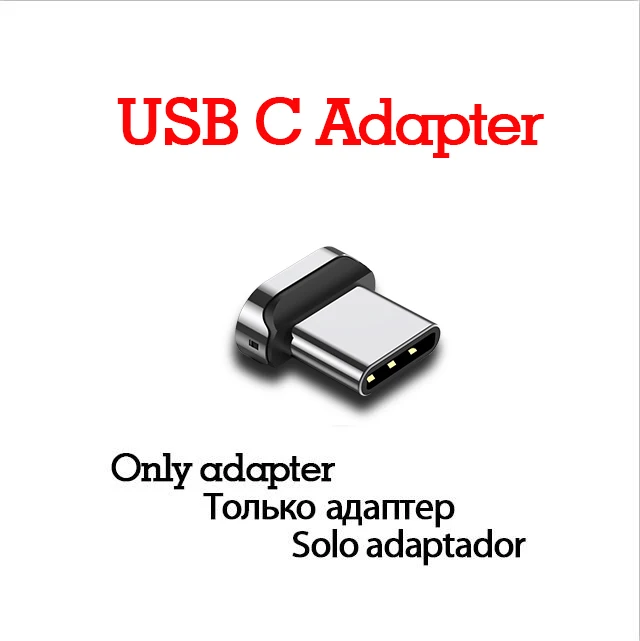 usb c adapter Магнитный кабель для iphone XR X для Gourde кабель Micro USB C кабель type C адаптер для быстрой зарядки Micro usb type-C магнитное зарядное устройство - Цвет: usb c adapter