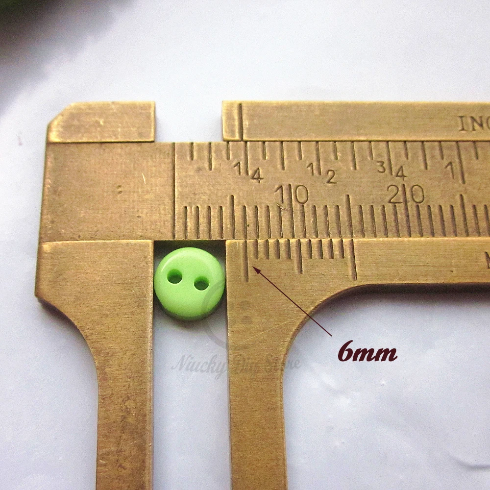 Круглые полимерные пуговицы с 2 отверстиями 800 шт. 6 мм 1/смешанный цвет аксессуары