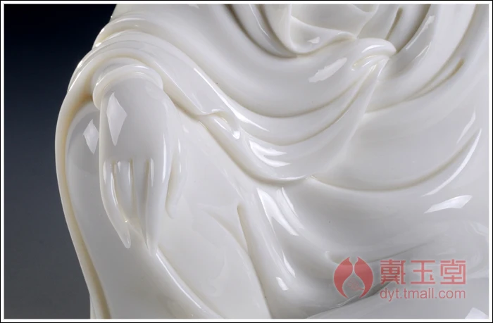 Dai Yutang статуя Гуань Инь белые мраморные украшения для дома/керамика 10 дюймов