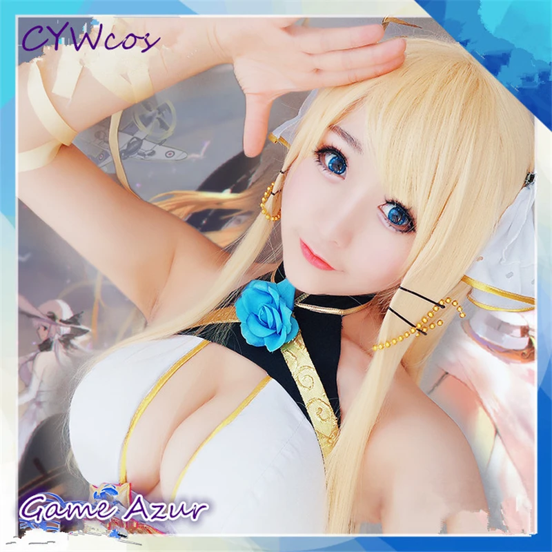 Игры Azur Lane Косплэй победы командир Костюм Униформа вечерние пикантные топ + шорты