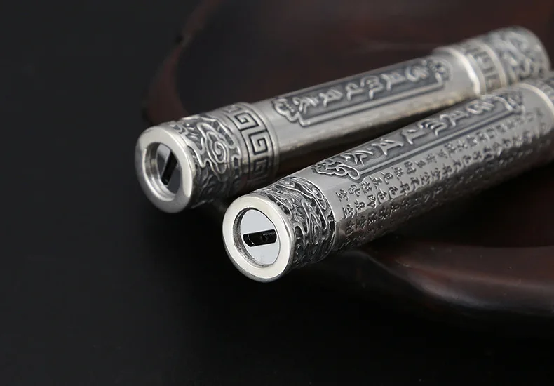 925 пробы серебро украшения тайские серебряные Ruyi Золотое кольцо Stick Шесть Слово мантра зарядки прикуривателя Для мужчин кулон