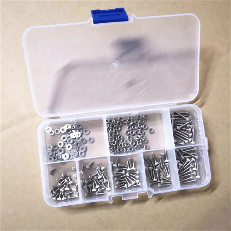 250 шт./коркор. m1.6 m2 m2.5 M3 шестигранные болты из нержавеющей стали с шестигранными