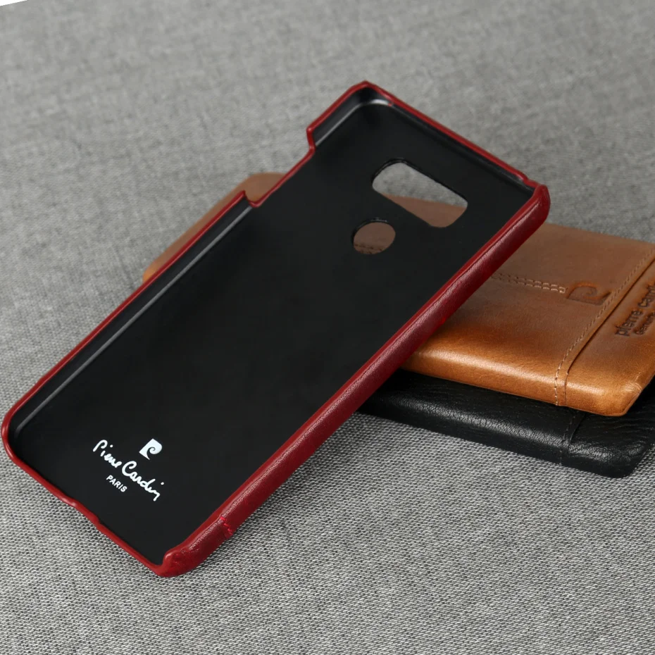 Чехол Pierre Cardin для LG G6, роскошный брендовый Винтажный чехол из натуральной кожи, чехол s, сумки для LG G6, жесткая тонкая задняя крышка