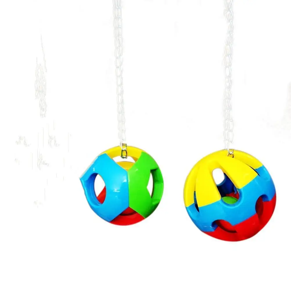 

High Quality Pet Bird Bites Toy Parrot Chew Ball Swing Cage Hanging Cockatiel 2 styles