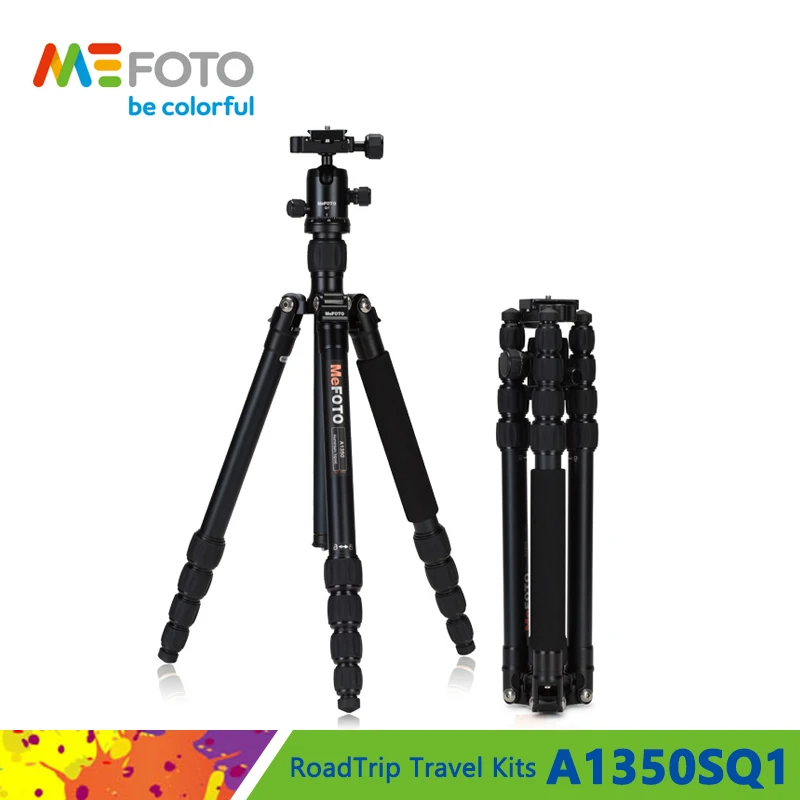 MeFOTO A1350SQ1 штатив монопод из алюминия переносные штативы Q1 головка 5 секций Максимальная загрузка 8 кг DHL