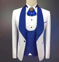 handsome groomsmen wool blend groom tuxedos mens wedding dress man jacket blazer prom dinner jacketpantstievest a162
