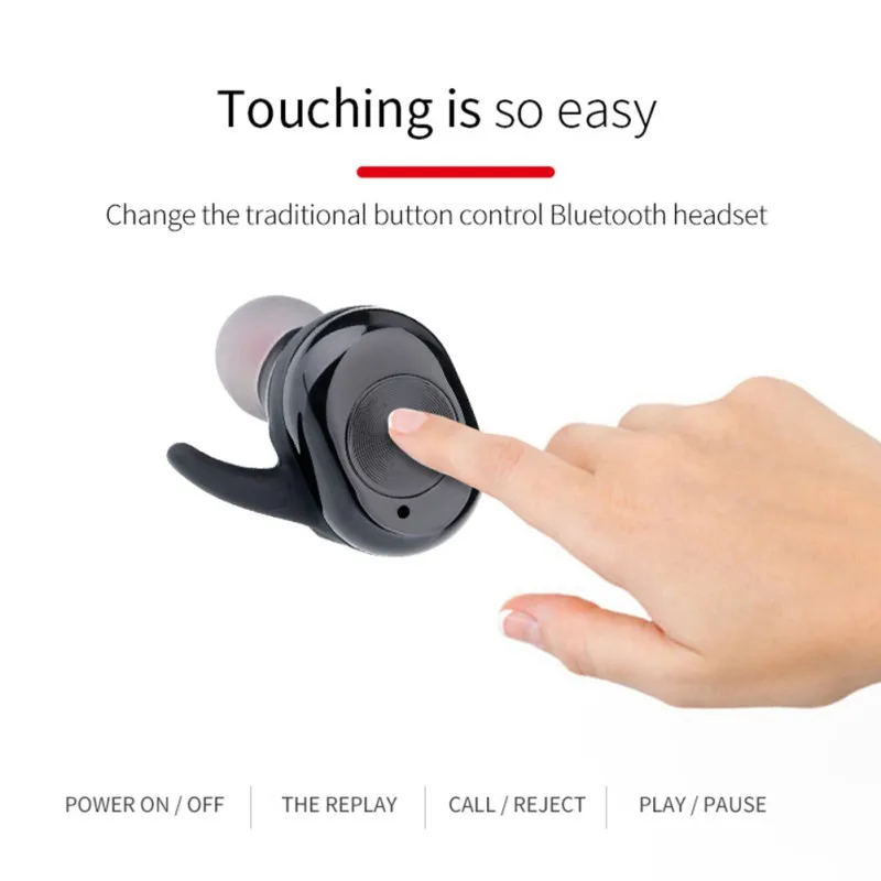 Беспроводная Bluetooth гарнитура для Xiaomi/Huawei мобильные спортивные наушники с