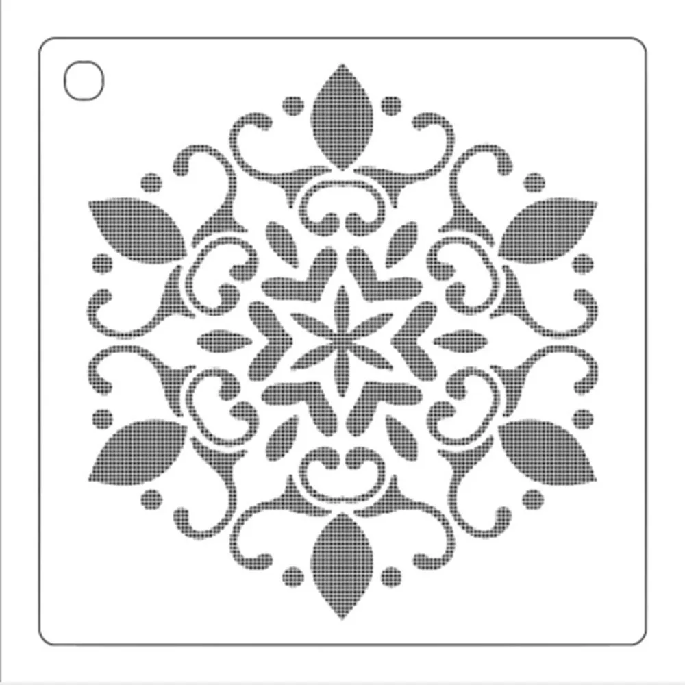 Осенняя пшеничная тотемная Цветочная форма многоразовый трафарет Аэрограф