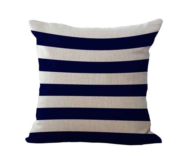 Средиземноморская серия якорь Наволочка 100% хлопок льняная наволочка для подушек