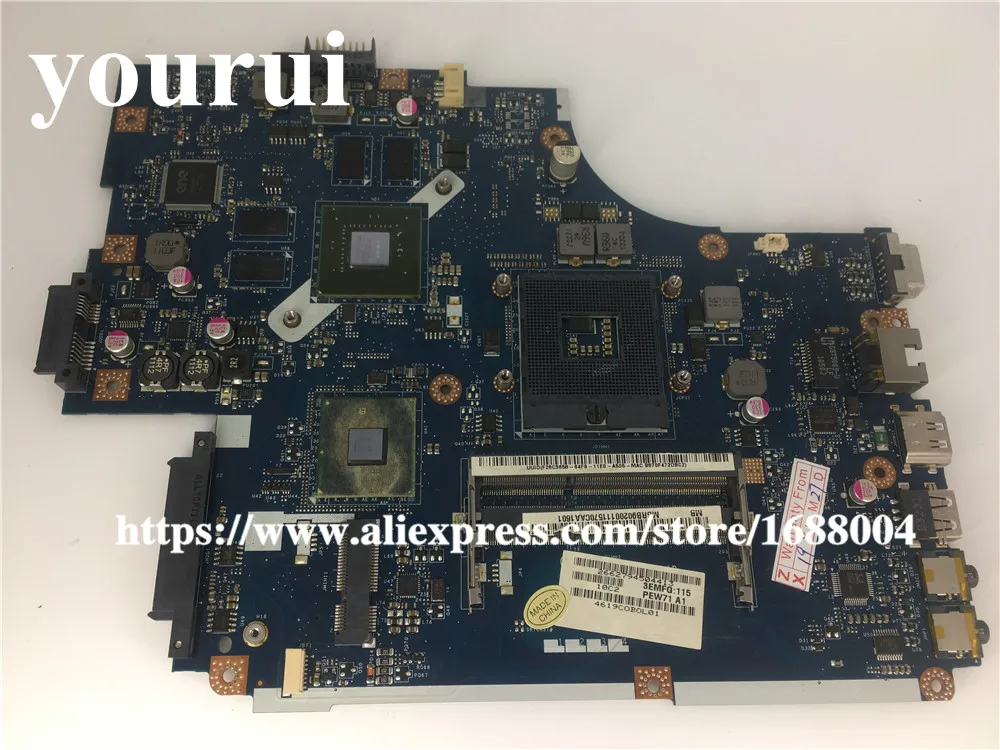 Для acer aspire 5742 5742G материнская плата ноутбука PEW71 LA-5894P MBRB902001 Мб. RB902.001 HM55 DDR3 GT540M 1 ГБ свободного Процессор