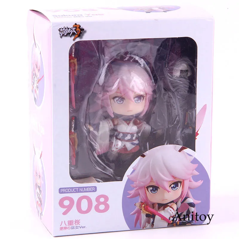 Nendoroid 908 Houkai 3rd Sakura Yae Heretic Miko ver. PVC Action Figure Collectible Model Toy For Kids Gift