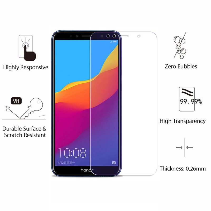 Закаленное стекло для Honor 7C Pro Huawei защитная пленка экрана LND-L29 Honor7C 5 99 2.5D 9 H |