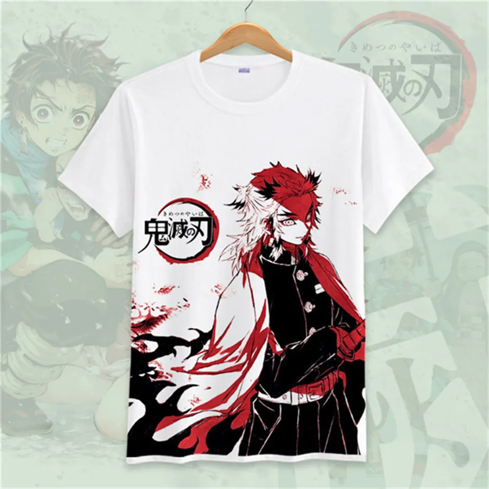 Demon Slayer: Kimetsu No Yaiba/футболка с короткими рукавами для взрослых костюмы косплея