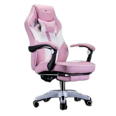 pink Высокое качество D-2 игровой Poltrona Esports Silla Gamer кресло из искусственной кожи колесо может лежать с подставкой для ног офисная мебель - Цвет: pink