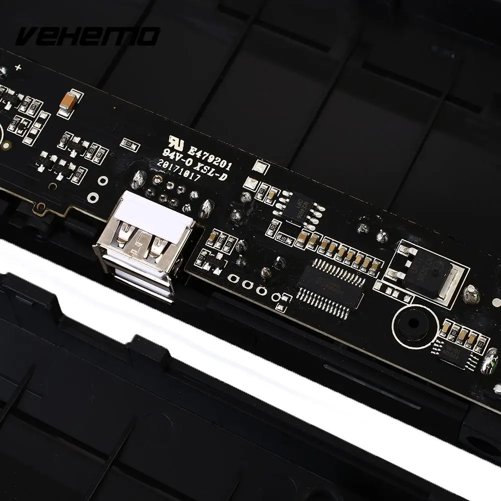 Vehemo двойной USB стартовый набор светодиодный индикатор автомобильный DIY