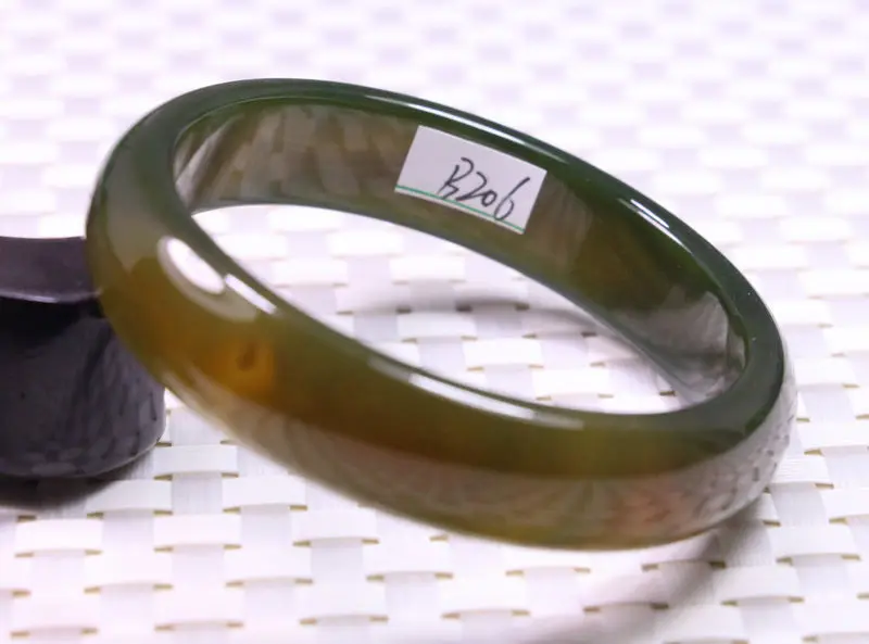 62 мм очень тонкий Редкий Натуральный темно-зеленый жадеитовый нефритовый