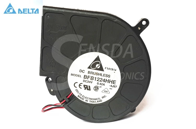 Оригинальный центробежный Турбовентилятор для delta Electronics BFB1224HHE 24V 0.90A 12534 12032|blower