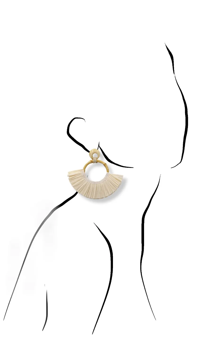 STRATHSPEY 2019 Raffia серьги для женщин богемный большой кулон массивные бамбуковая