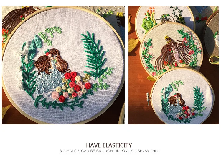 Diy Embroidery Material Package Beginners Manual Basic Fabrics Kit 3D Embroidery Ribbon Embroidery bead embroidery applique