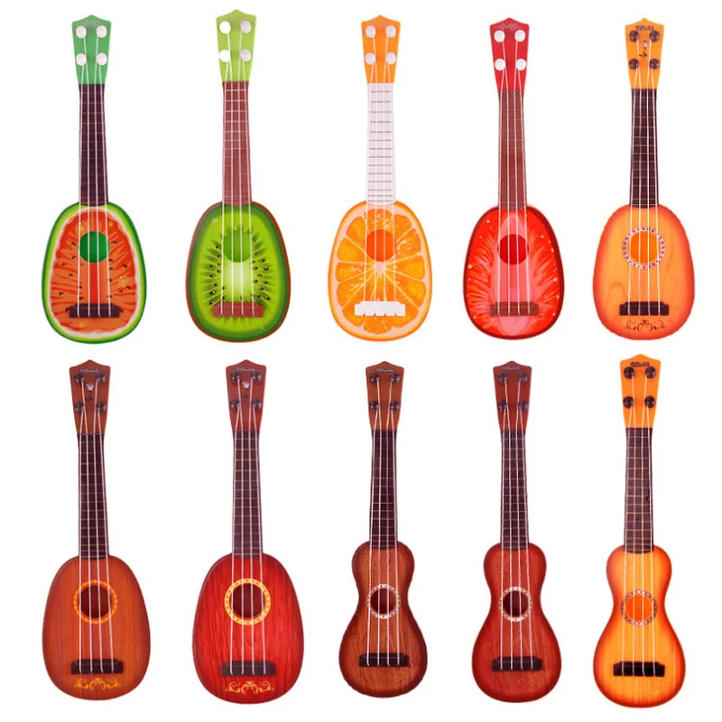 Musica Kids Toys Xylophone Musical Ukulele Toy Can Play Simulation Fruit Cartoon Mesa De Som Maracas Guitar | Игрушки и хобби