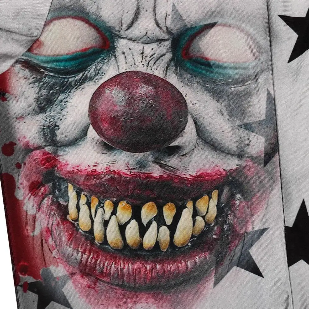 Новый 3D принт Стивен Кинг это костюм комбинезон страшные костюмы на Хэллоуин для