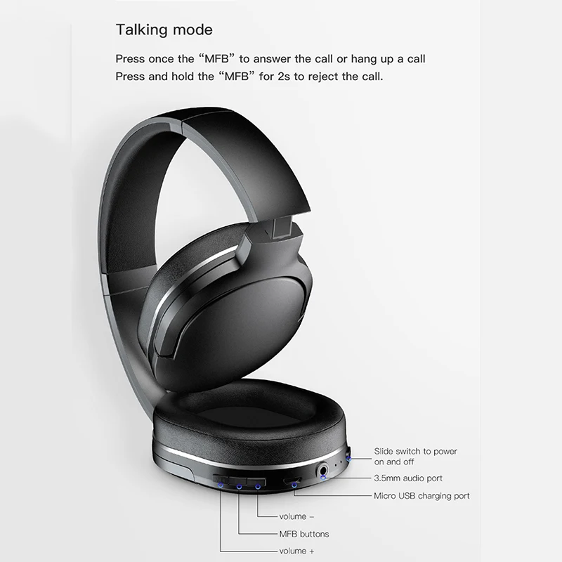 Беспроводные наушники Bluetooth складная bluetooth гарнитура свободные для телефона