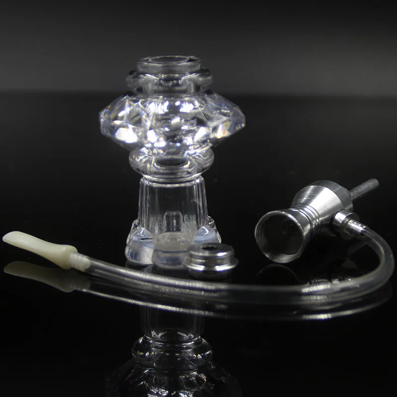 Уникальный с украшением в виде кристаллов Стекло трубы барботер курительная