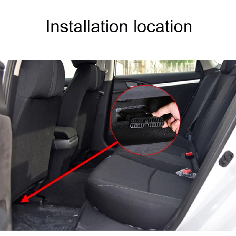 2 шт. для Honda Civic 10th Gen 2016 2017 2018 напольный задний обогреватель A/C крышка воздуховода