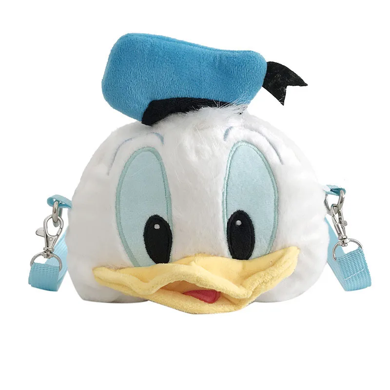 Donald Duck Дисней плюшевый рюкзак Дональд Дак маргаритка мультфильм сумки на плечо Kawaii девочек детский сад Студенческая сумка через плечо для детей - Цвет: Donald Duck