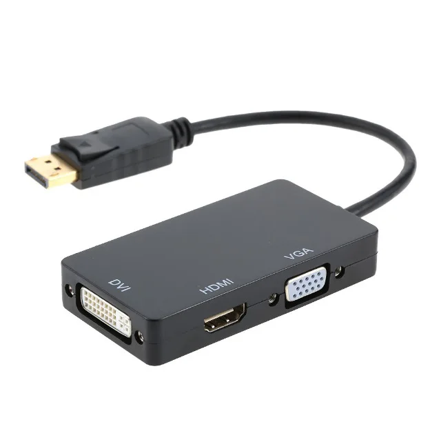 Дисплей Порт DP Мужской к DVI HDMI VGA Аудио Женский адаптер порт кабель конвертер для