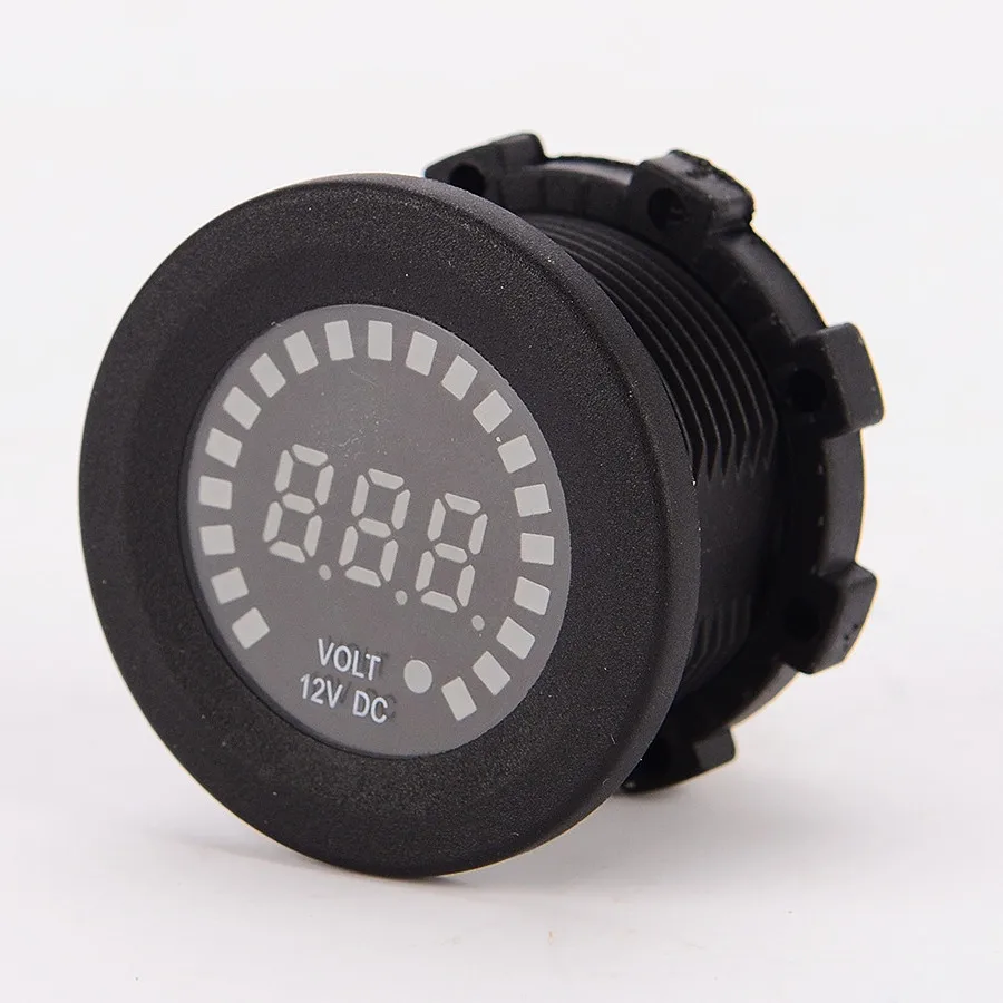 24В 12В мотоцикл RV автомобиль морской лодка вольтметр Водонепроницаемый