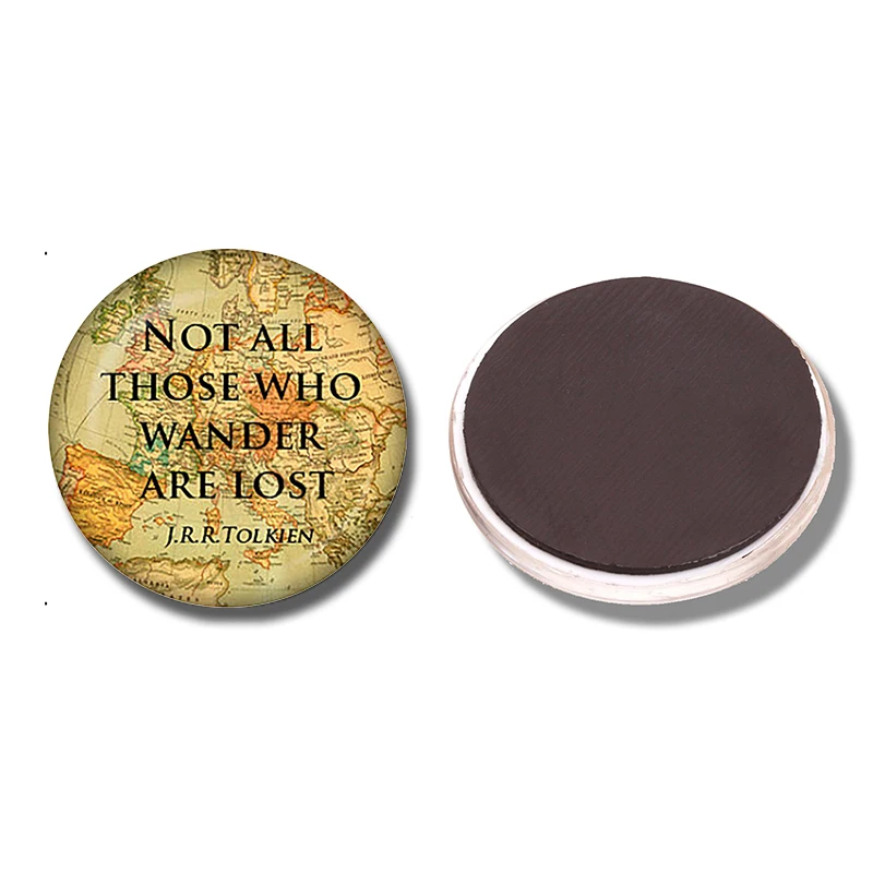 Не все те кто бродит 30 мм магнит на холодильник J.R.R.Tolkien цитата стеклянный купол