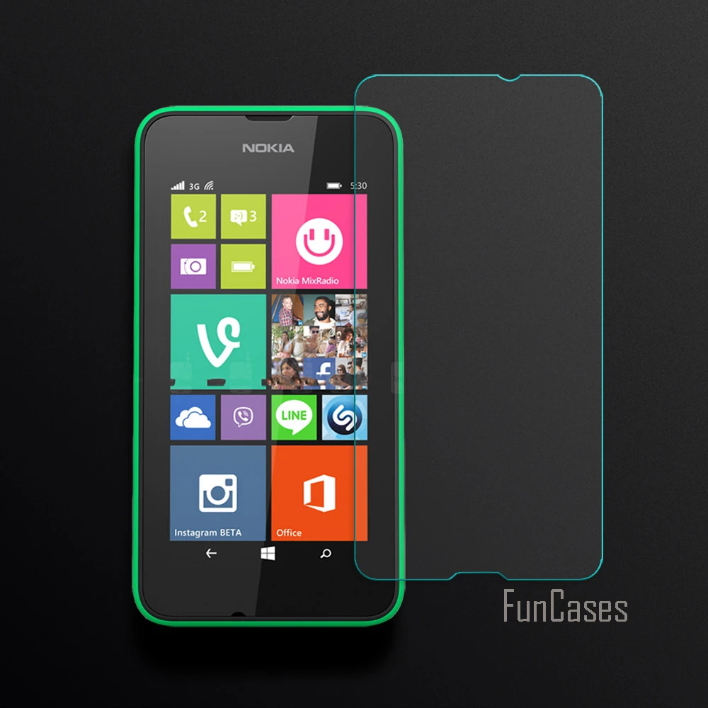 

2.5D изогнутый край экрана для Nokia Lumia 530 Защитная пленка для Nokia Lumia 530 закаленное стекло фронтальная пленка с защитой от царапин 0,26 мм HD