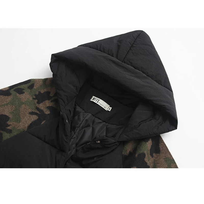 Новинка зимнее женское свободное камуфляжное пальто с капюшоном размеры 3XL-6XL 2020