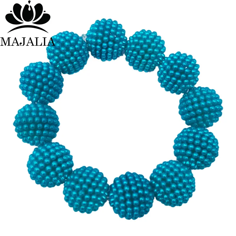 Классический комплект ювелирных изделий Majalia для свадьбы в нигерийском стиле с