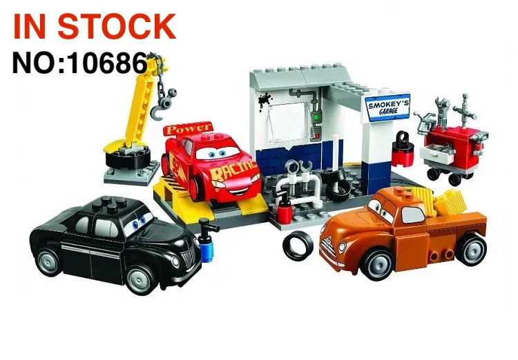 Juniors Smokey's Garage Willy's Butte Speed Training Lightning строительные блоки McQueen совместимы с 10744 10743
