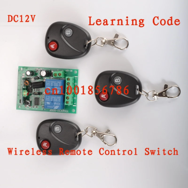 Free shipping 12V 2CH RF Wireless Remote Control Switch System 3 transmitter & receiver 2ch relay smart home z wave|home alarm door contacts|home