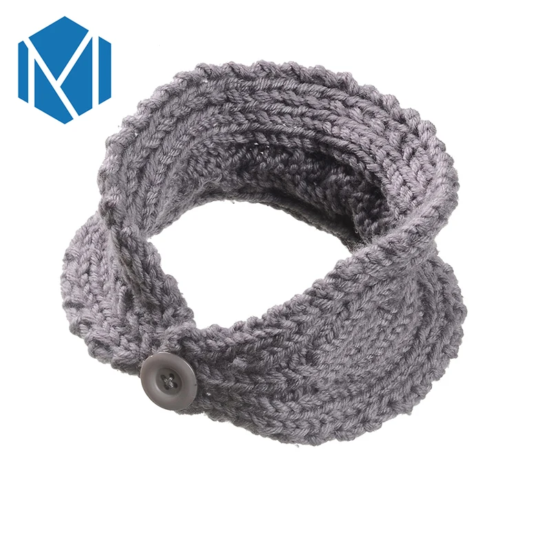 S M MISM Новая зимняя ушная повязка из шерсти для женщин с цветочной головной повязкой и розовым турбаном, крючком с цветочным головным убором для женщин, обертывающим голову, аксессуарами для волос.