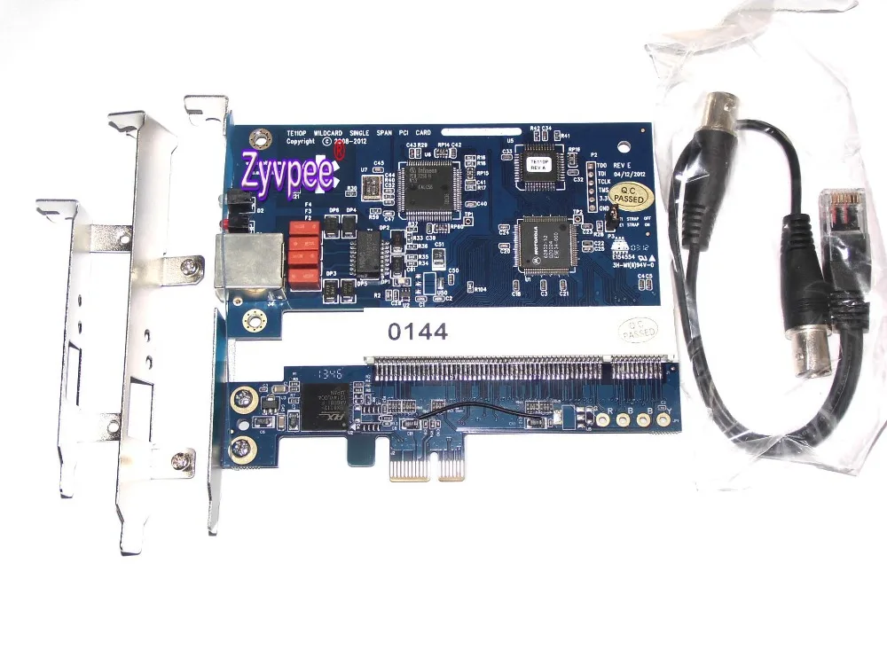 Zyvpee Wildcard Digital te110 T1/E1/J1 card однопортовая карта voip Asterisk ISDN PRI цифровая для PBX