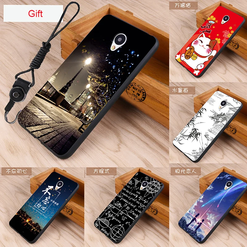 Meizu Mx6 Case Original Cover for bag Skin Wolf Fish Skull mx6 Fundas 100% BiNFUL |